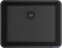 Кухонная мойка Omoikiri Omi 53-U/I-GB Ultra (графит) - фото