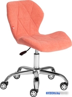 Кресло TetChair Selfi (флок, розовый) - фото