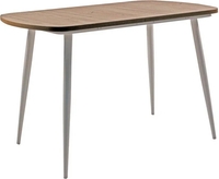 Кухонный стол ВВР Пластиковый 110x70 (дуб кера/конус белый) - фото