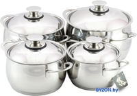 Набор кастрюль Кухар Магнолия Престиж КМ3-024М - фото