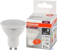 Светодиодная лампочка Osram GU10 7Вт 3000 К LVPAR1660 - фото