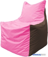 Кресло-мешок Flagman Фокс Ф2.1-200 (розовый/коричневый) - фото, картинка Кресло-мешок Flagman Фокс Ф2.1-200 (розовый/коричневый) - фото
