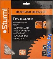 Пильный диск Sturm 9020-200-32-36T - фото, картинка Пильный диск Sturm 9020-200-32-36T - фото