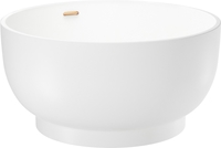 Ванна Wellsee Crepe de France 130x130 236701004 (отдельностоящая ванна белый глянец, экран, ножки, сифон-автомат золото) - фото2