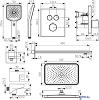 Душевая система Kaiser Sano 08477-9 - фото2