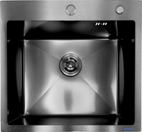 Кухонная мойка Asteria A5550NB-D1 (черный декор) - фото