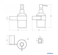 Дозатор для жидкого мыла Cezares STYLUS-SOIS-V-BORO (брашированное золото) - фото2