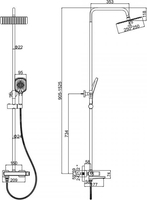 Душевая система Ledeme L2473W - фото2
