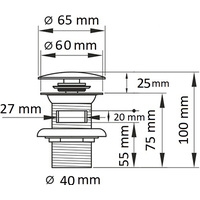 Донный клапан CeramaLux RD001 - фото2