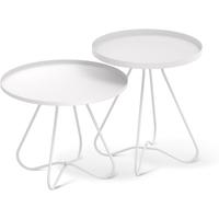 Журнальный столик Sheffilton SHT-CT3/CT3-2 (белый муар) - фото