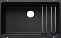 Кухонная мойка Blanco Etagon 700-U Coloured Components 527762 (черный) - фото, картинка Кухонная мойка Blanco Etagon 700-U Coloured Components 527762 (черный) - фото