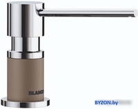 Дозатор для жидкого мыла Blanco Lato (хром/серый беж) - фото