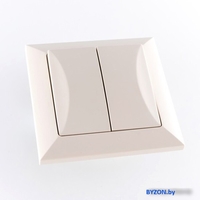 Выключатель проходной Timex Opal OPBE-WP52 (бежевый) - фото2