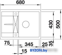 Кухонная мойка Blanco Metra 45 S Compact (белый) [519576] - фото2