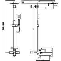 Душевая система Fmark FS8145-35H - фото2