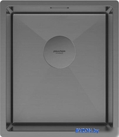 Кухонная мойка Paulmark Next 38 UNI PM213844-GM (черный/вороненая сталь) - фото