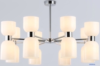 Подвесная люстра Ambrella LH56085/16 СH/FR (хром/белый матовый) - фото, картинка Подвесная люстра Ambrella LH56085/16 СH/FR (хром/белый матовый) - фото