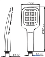 Душевая лейка Diadonna D10-19012 - фото2