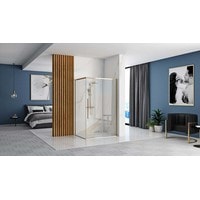 Душевой уголок Rea Solar 100x80 (золото/прозрачное стекло) - фото2