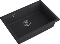 Кухонная мойка GranFest GF-Urban-4565 (черный) - фото2