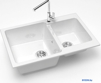 Кухонная мойка MARRBAXX Карельский камень модель 191/G31 (белый) - фото2