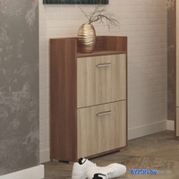 Тумба для обуви Памир 2С (шимо темный/шимо светлый) - фото