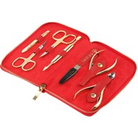 Набор для маникюра и педикюра Dewal 904RED (красный) - фото, картинка Набор для маникюра и педикюра Dewal 904RED (красный) - фото