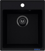 Кухонная мойка MAUNFELD Perla 425 MFQS-425B (черный) - фото