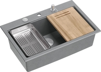 Кухонная мойка Quadron HQM7650U5BS - фото