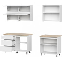 Готовая кухня NN мебель Токио 2.0м (белый текстурный/дуб сонома) - фото2