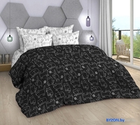 Постельное белье Milanika Инь-янь 2сп (поплин) - фото