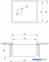 Кухонная мойка Deante Egeria ZPE 010A - фото2