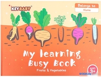 Книга издательства Darvish Книга с липучками. Фрукты и овощи - фото