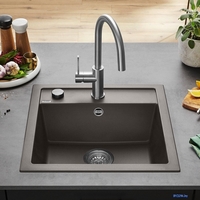 Кухонная мойка Blanco Dalago 5 527244 (вулканический серый) - фото, картинка Кухонная мойка Blanco Dalago 5 527244 (вулканический серый) - фото