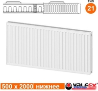 Стальной панельный радиатор Valfex Steel Universal VC 21 500х2000 VF.VC.21.500.2000 (с нижним подключением) - фото2