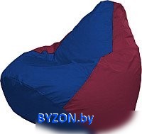 Кресло-мешок Flagman Груша Медиум XL Г1.1-123 (синий/бордовый) - фото, картинка Кресло-мешок Flagman Груша Медиум XL Г1.1-123 (синий/бордовый) - фото