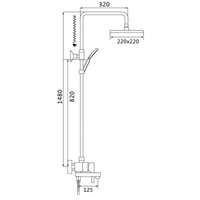 Душевая система Shevanik S8636 - фото2