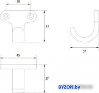 Крючок мебельный Boyard Twin K120CP.2 - фото2