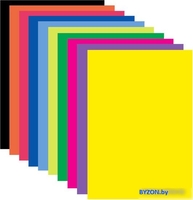 Набор цветной бумаги BRAUBERG Самоклеящаяся 124721 (10 л) - фото2