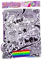 Набор для рисования Bondibon Сумка для раскрашивания для девочек ВВ2298 - фото