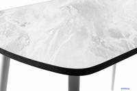 Кухонный стол ВВР Пластиковый 110x70 (лавант/конус белый) - фото2