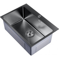 Кухонная мойка Mixline Pro 552937 (черный графит, с сифоном) - фото2