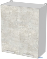 Шкаф навесной Интерлиния Компо ВШС60-720-2дв (бетон лайт) - фото