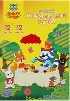 Набор цветного картона Мульти-пульти Енот в волшебном мире КГ12А4_38720 (12 цв) - фото