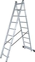 Лестница-стремянка Новая высота NV 122 алюминиевая двухсекционная 2x13 ступеней - фото
