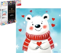 Алмазная мозаика Феникс+ Мишка в шарфике 70833 - фото2, картинка2 Алмазная мозаика Феникс+ Мишка в шарфике 70833 - фото2