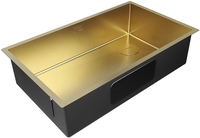 Кухонная мойка Paulmark NEXT-SKEW 74 Uni PM887444-BG (золото/брашированное золото) - фото2