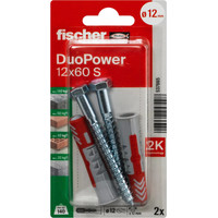 Дюбель-гвоздь Fischer DuoPower 12 x 60 S K NV 537665 (2 шт) - фото