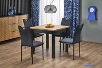 Кухонный стол Halmar Qubik 80-200/80/76 (дуб артизан/черный) - фото