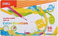 Набор цветных карандашей Deli Color Emotion 00235 (36 цв) - фото